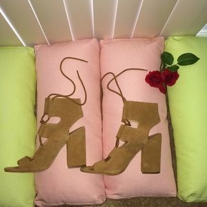 Urban Outfitters Suede Sandal Heels